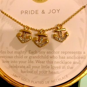 ANCHORS 18k gold plated, 18” necklace! NWT.NSNP